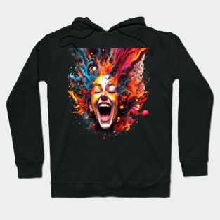 Visualisation Of Laughter And An Artists Happy Place Hoodie